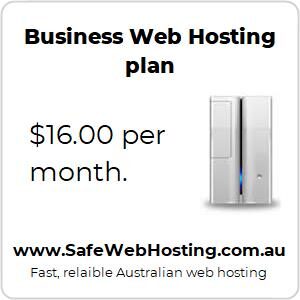 Business web hosting - monthly
