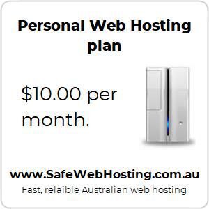 Personal web hosting - monthly