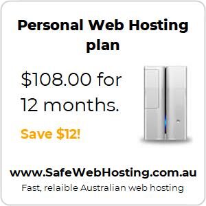 Personal web hosting - 12 months