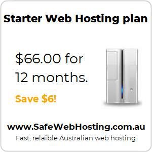 Starter web hosting - 12 months